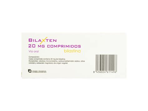 Bilaxten Faes Farma 20 Mg X 30 Comprimidos