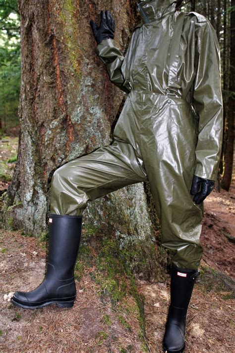 Heavy Pvc Rain Suit Barmette Regenkleidung Kleppermantel Gummianzug