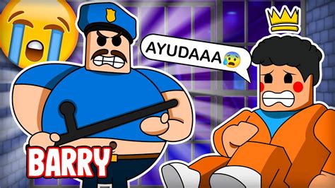 Escapa De La Prision De Barry En Roblox Con Oneflowyt Youtube