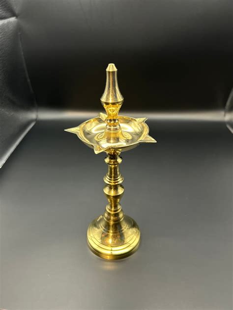 Inch Standing Brass Metal Kerala Samai Diwali Deepak For Puja