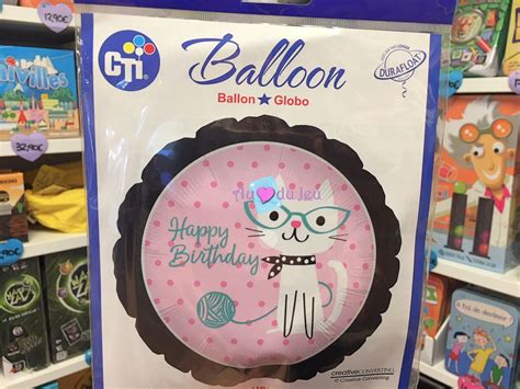 Ballon Hélium Chat Au Coeur Du Jeu