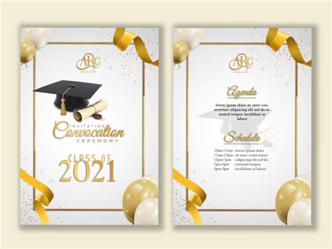 Convocation Ceremony Invitation Design 🎓 By Aadithyaa Rajath On Dribbble