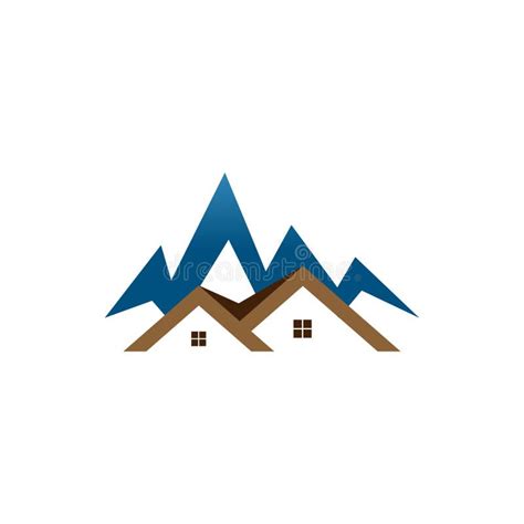 Real Estate House Mountain Logo Stock Illustrations 912 Real Estate