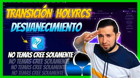 HOLYRICS TRANSICIONES de DESVANECIMIENTO en OBS tutorial español