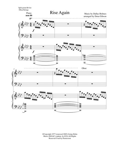 Rise Again Arr Dena Gibson By Dallas Holm Sheet Music For Instrumental Duet At Sheet Music Direct