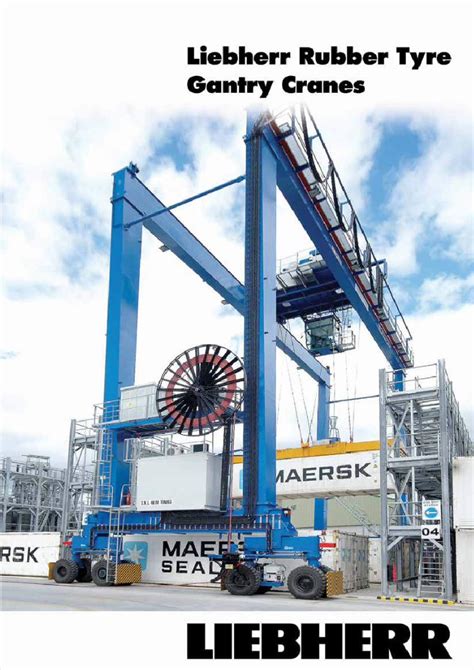 PDF Liebherr RTG Rubber Tyre Gantry Container Cranes Port Handling