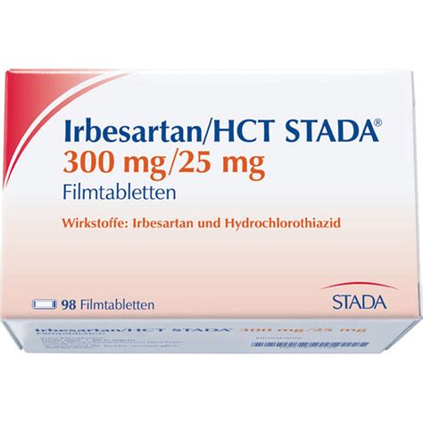 Irbesartan HCT STADA 300 Mg 25 Mg 98 St Mit Dem E Rezept Kaufen Shop