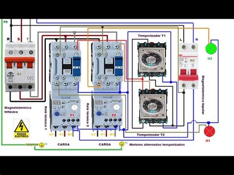 Esquemas Electricos Motores Alternados Temporizados Trifasicos