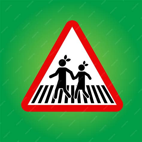 Children Crossing Sign Vector