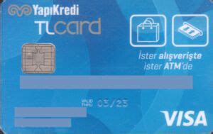 Bank Card YapıKredi TL Card Yapi Kredi Bankasi Türkiye Turkey Col