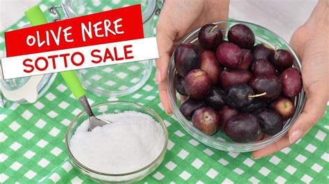 Olive Nere Sotto Sale Come Addolcire E Conservare Le Olive Nere YouTube