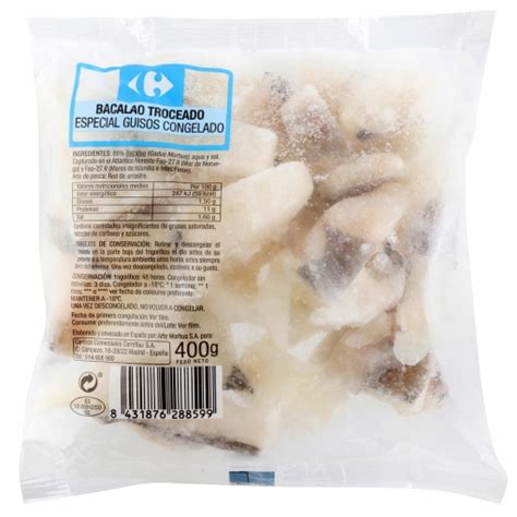 Bacalao Troceado Congelado 400 G Supermercado Online Carrefour