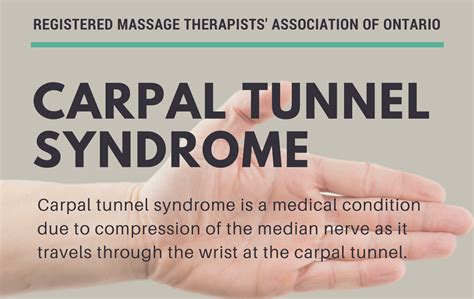 Rmt For Health Infographic Massage Therapy For Carpal Tunnel Syndrome