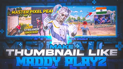 How To Make Viral 🔥thumbnail Like Maddy Playz Pubg Tdm Thumbnail