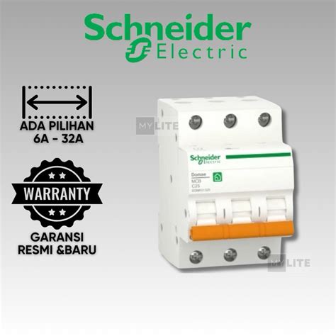 Jual Mcb Schneider Domae Ampere Ampere Ampere Ampere