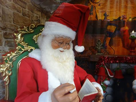 Santa Claus In His Grotto Free Stock Photo - Public Domain Pictures