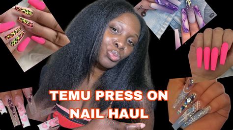 Temu Press On Nail Haul 2 Press Ons Temu Haul YouTube