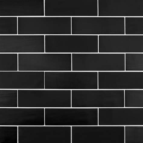 Jeffrey Court X Brick Offset Mosaic X Matte Black