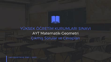 AYT Matematik Geometri Çıkmış Sorular ve Cevapları PDF Son 14 YIL