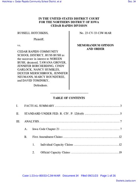 Fillable Online Memorandum Opinion And Order Granting In Part And Denying In Part 16 Motion To