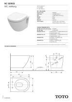 WC Sospeso TCF6532G NW1 TOTO Europe GmbH In Ceramica Per Uso