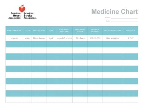 7 Free Medication Schedule Templates Word Excel