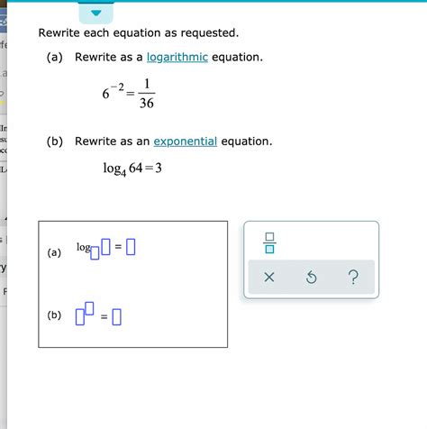 Answered Rewrite Each Equation As Requested Fe… Bartleby