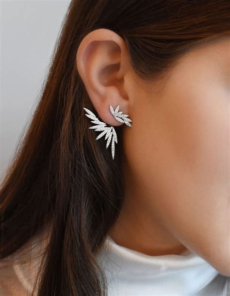 Wiomi Ear Jacket Earrings Mighzalalarab