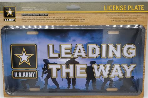 Atoz License Plate Us Army