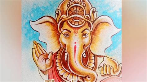 Marriage Wall Painting Ganesh Wall Painting Simple Wedding Painting