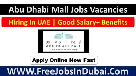 Abu Dhabi Mall Jobs Vacancies In Uae Jobsindubai