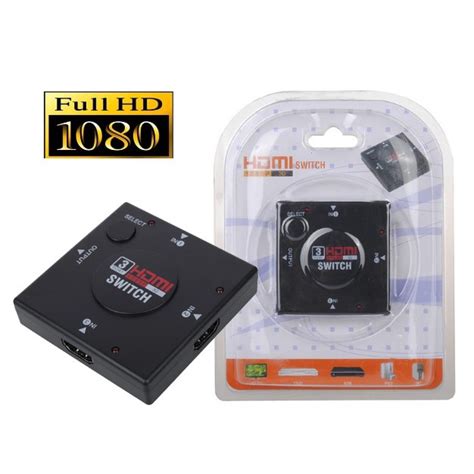 Hdmi 3 Port Switch Hdmi Switch เข้า 3 ออก 1 สำหรับเพิ่มช่อง Hdmi