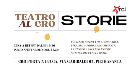 Torna Il Teatro Al Cro Di Pietrasanta