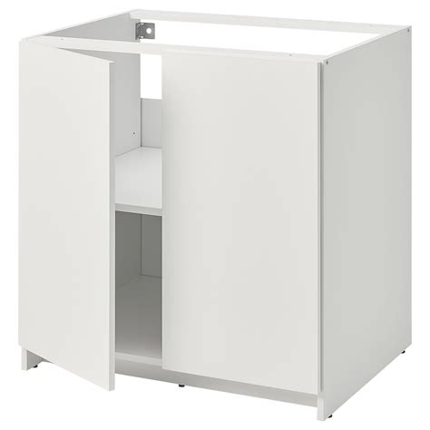 Knoxhult Base Cabinet With Doors White 80x85 Cm Ikea