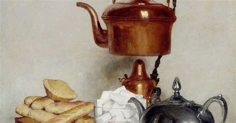 Enjoy Some Damn Fine Art Albert Anker Still Life Tea Service