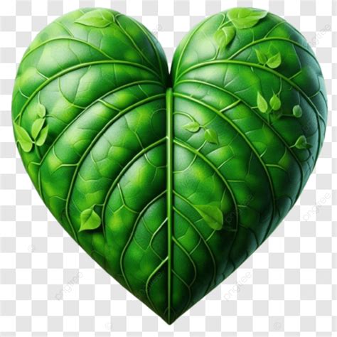 Green Heart Shaped Leaf Design Green Heart Shaped Leaf Design Png