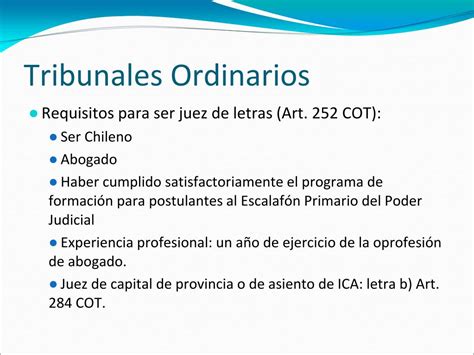 PPT Derecho Procesal Orgánico Tribunales PowerPoint Presentation