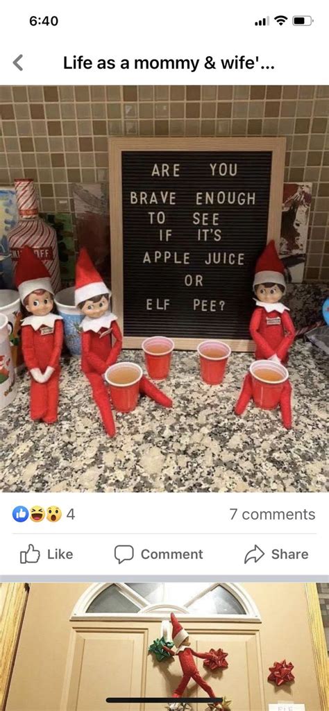 Pin On Funny Elf Elf Elf On The Shelf Apple Juice