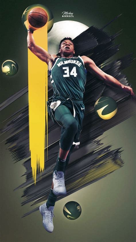 Beautiful Basketball Nike Wallpaper Nba Art Giannis Antetokounmpo