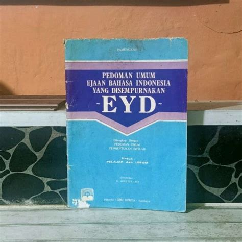 Jual Buku Pedoman Umum Ejaan Bahasa Indonesia Yang Disempurnakan Eyd