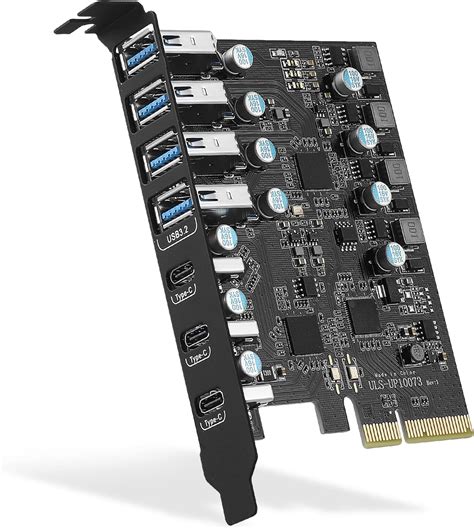 Pcie X To Usb Gen Expansion Card Port A C With Gbps