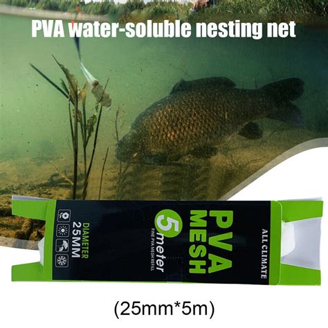 EB 25mm 5m PVA Mesh Soluble Stocking Baiting Tool PVA Fishing Mesh For