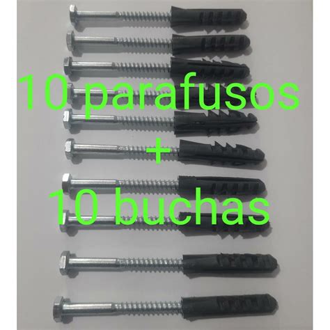 Kit Parafuso Sextavado Rosca Soberba 1 4x70 E Bucha 10mm Shopee Brasil