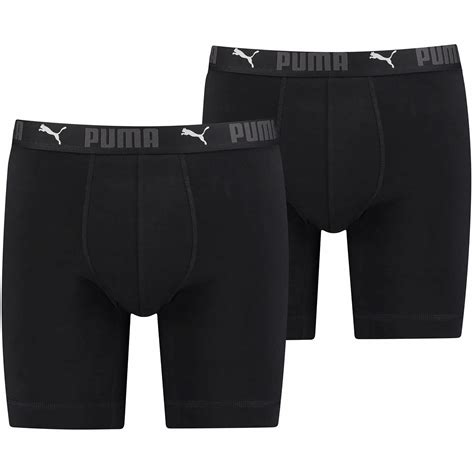 PUMA SPORT Baumwolle LONG BOXER 2P Black L Kaufland De