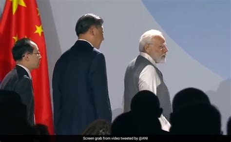 Pm Modi Xi Jinping Shake Hands Greet Each Other At Brics