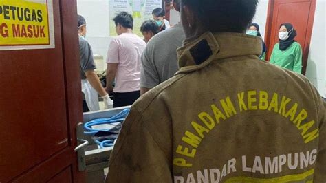 Tiga Korban Sedang Tidur Saat Kebakaran Di Way Halim Bandar Lampung