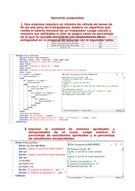 Separata de repaso para el Examen Final - Ejercicios propuestos Una