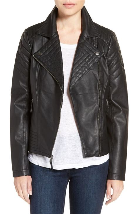 Jessica Simpson Quilted Faux Leather Jacket Nordstrom