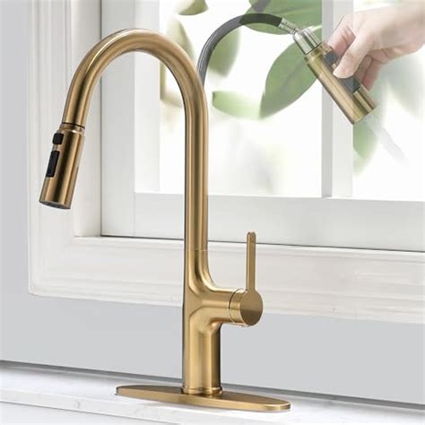 Best Brushed Brass Kitchen Faucet 2024 Takashi NYC