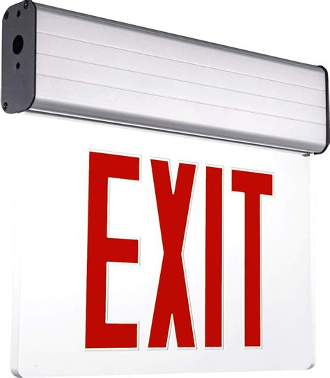 Buy Red Edge Lit Exit Sign Double Sided At Ubuy India